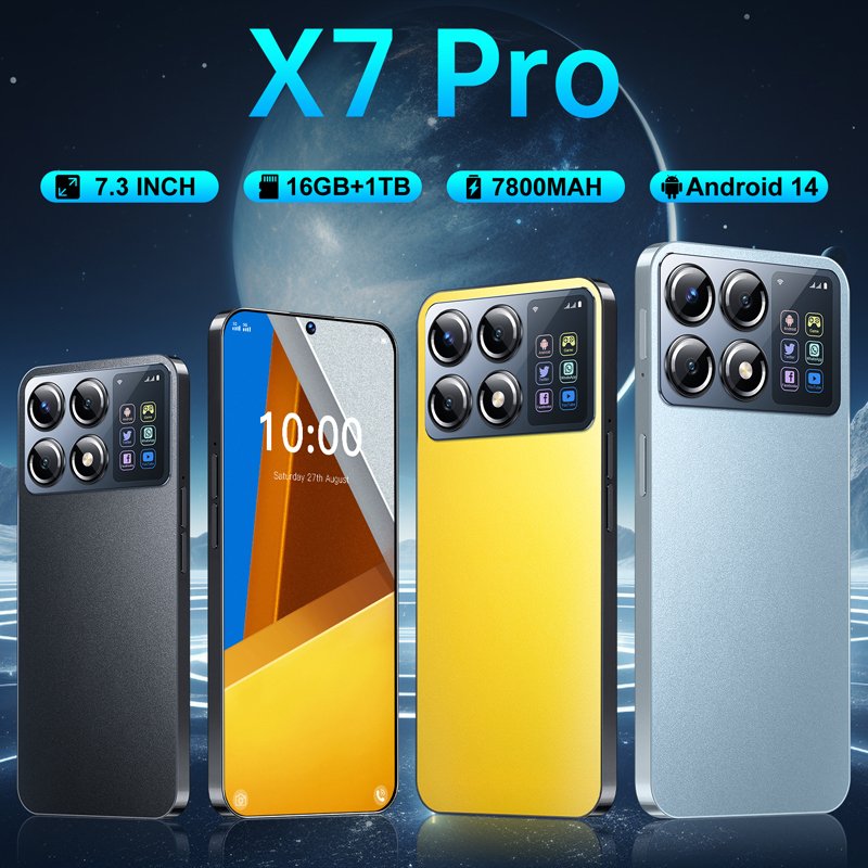 Dual Sim Telephone Portable 5G X7 Pro Unlocked Mobile Phones Android Custom Logo Online Shopping Smartphone